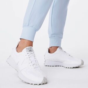 New Balance White and Gray Sneakers